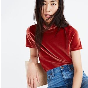 Madewell Velvet Mockeck Tee